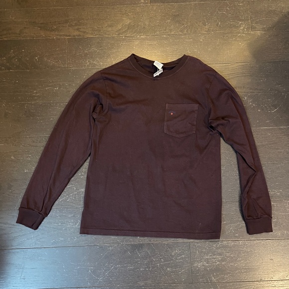 BNWT NOAH SOHO NYC Dark Deep Purple Small long sleeve Shirt - Picture 1 of 8